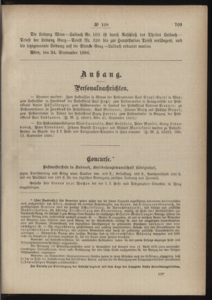 Post- und Telegraphen-Verordnungsblatt für das Verwaltungsgebiet des K.-K. Handelsministeriums 18861001 Seite: 3