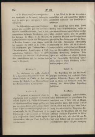 Post- und Telegraphen-Verordnungsblatt für das Verwaltungsgebiet des K.-K. Handelsministeriums 18861023 Seite: 4