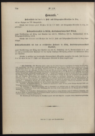 Post- und Telegraphen-Verordnungsblatt für das Verwaltungsgebiet des K.-K. Handelsministeriums 18861103 Seite: 4