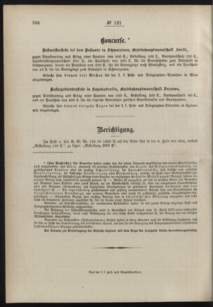 Post- und Telegraphen-Verordnungsblatt für das Verwaltungsgebiet des K.-K. Handelsministeriums 18861110 Seite: 4