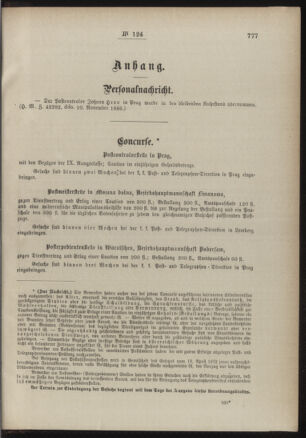 Post- und Telegraphen-Verordnungsblatt für das Verwaltungsgebiet des K.-K. Handelsministeriums 18861120 Seite: 3