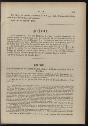 Post- und Telegraphen-Verordnungsblatt für das Verwaltungsgebiet des K.-K. Handelsministeriums 18861212 Seite: 7