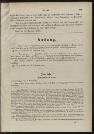 Post- und Telegraphen-Verordnungsblatt für das Verwaltungsgebiet des K.-K. Handelsministeriums 18861231 Seite: 3