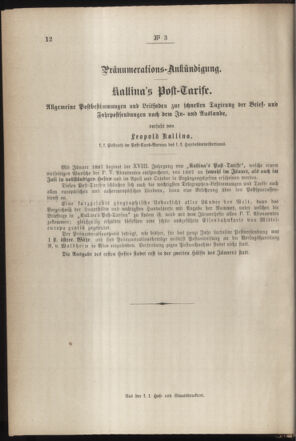 Post- und Telegraphen-Verordnungsblatt für das Verwaltungsgebiet des K.-K. Handelsministeriums 18870115 Seite: 4