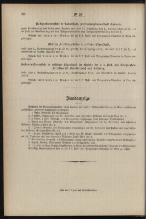 Post- und Telegraphen-Verordnungsblatt für das Verwaltungsgebiet des K.-K. Handelsministeriums 18870319 Seite: 4