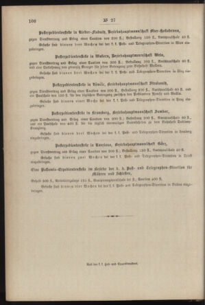 Post- und Telegraphen-Verordnungsblatt für das Verwaltungsgebiet des K.-K. Handelsministeriums 18870331 Seite: 4