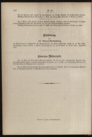 Post- und Telegraphen-Verordnungsblatt für das Verwaltungsgebiet des K.-K. Handelsministeriums 18870406 Seite: 4