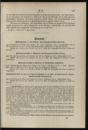 Post- und Telegraphen-Verordnungsblatt für das Verwaltungsgebiet des K.-K. Handelsministeriums 18870418 Seite: 3