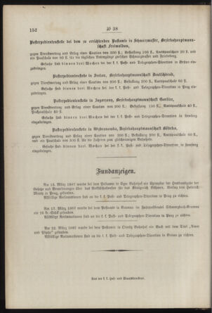 Post- und Telegraphen-Verordnungsblatt für das Verwaltungsgebiet des K.-K. Handelsministeriums 18870510 Seite: 4