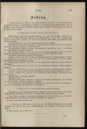 Post- und Telegraphen-Verordnungsblatt für das Verwaltungsgebiet des K.-K. Handelsministeriums 18870512 Seite: 3