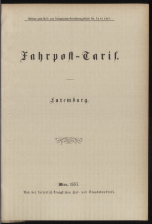 Post- und Telegraphen-Verordnungsblatt für das Verwaltungsgebiet des K.-K. Handelsministeriums 18870624 Seite: 19