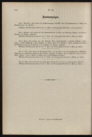 Post- und Telegraphen-Verordnungsblatt für das Verwaltungsgebiet des K.-K. Handelsministeriums 18870624 Seite: 4