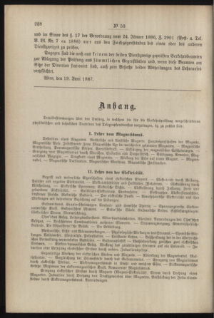 Post- und Telegraphen-Verordnungsblatt für das Verwaltungsgebiet des K.-K. Handelsministeriums 18870625 Seite: 16