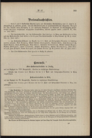 Post- und Telegraphen-Verordnungsblatt für das Verwaltungsgebiet des K.-K. Handelsministeriums 18870704 Seite: 3