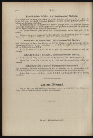 Post- und Telegraphen-Verordnungsblatt für das Verwaltungsgebiet des K.-K. Handelsministeriums 18870704 Seite: 4