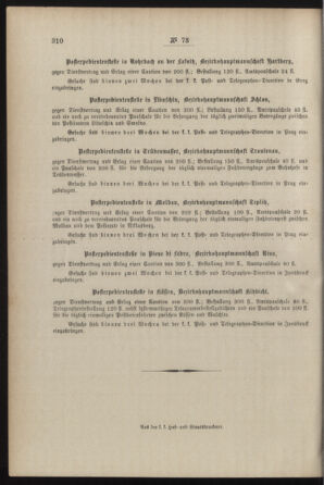 Post- und Telegraphen-Verordnungsblatt für das Verwaltungsgebiet des K.-K. Handelsministeriums 18870820 Seite: 4