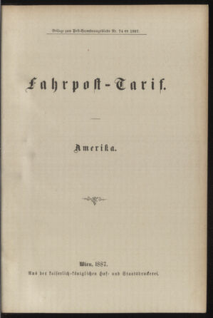 Post- und Telegraphen-Verordnungsblatt für das Verwaltungsgebiet des K.-K. Handelsministeriums 18870825 Seite: 5