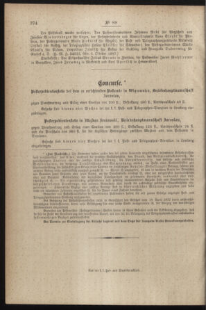 Post- und Telegraphen-Verordnungsblatt für das Verwaltungsgebiet des K.-K. Handelsministeriums 18871018 Seite: 4