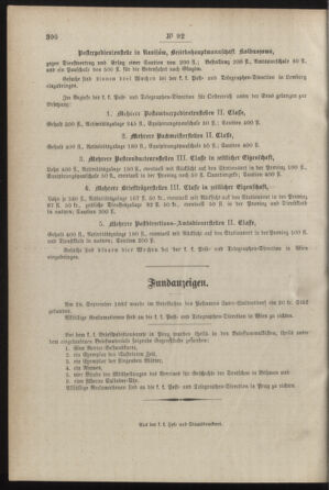 Post- und Telegraphen-Verordnungsblatt für das Verwaltungsgebiet des K.-K. Handelsministeriums 18871104 Seite: 4