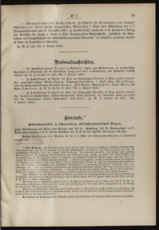 Post- und Telegraphen-Verordnungsblatt für das Verwaltungsgebiet des K.-K. Handelsministeriums 18880124 Seite: 3