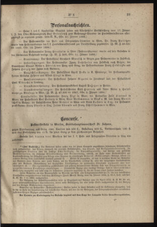 Post- und Telegraphen-Verordnungsblatt für das Verwaltungsgebiet des K.-K. Handelsministeriums 18880126 Seite: 3