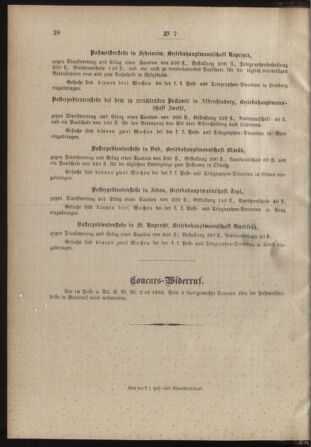 Post- und Telegraphen-Verordnungsblatt für das Verwaltungsgebiet des K.-K. Handelsministeriums 18880128 Seite: 4