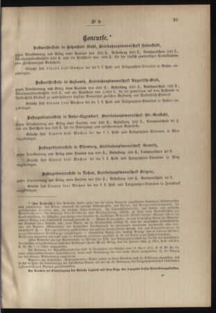 Post- und Telegraphen-Verordnungsblatt für das Verwaltungsgebiet des K.-K. Handelsministeriums 18880208 Seite: 3