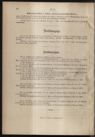 Post- und Telegraphen-Verordnungsblatt für das Verwaltungsgebiet des K.-K. Handelsministeriums 18880210 Seite: 4