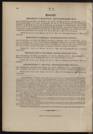 Post- und Telegraphen-Verordnungsblatt für das Verwaltungsgebiet des K.-K. Handelsministeriums 18880216 Seite: 4