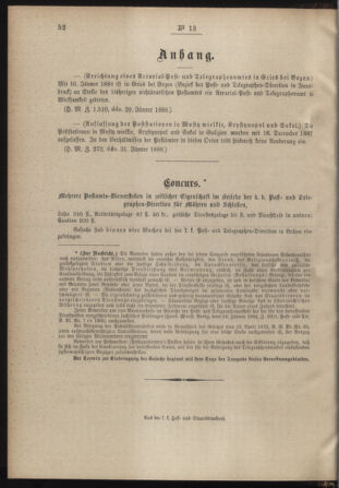 Post- und Telegraphen-Verordnungsblatt für das Verwaltungsgebiet des K.-K. Handelsministeriums 18880218 Seite: 4