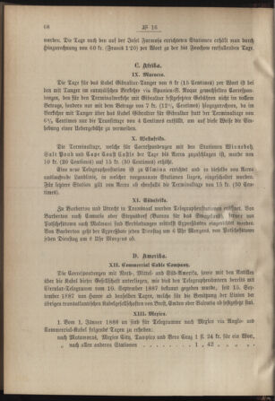 Post- und Telegraphen-Verordnungsblatt für das Verwaltungsgebiet des K.-K. Handelsministeriums 18880229 Seite: 8