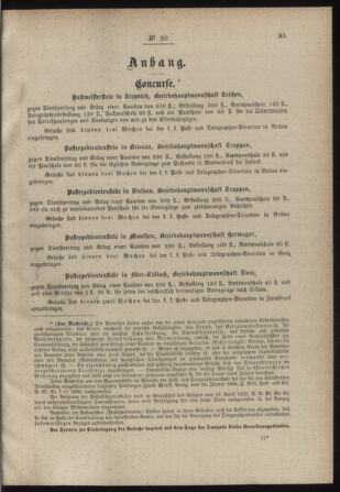 Post- und Telegraphen-Verordnungsblatt für das Verwaltungsgebiet des K.-K. Handelsministeriums 18880312 Seite: 3