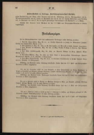 Post- und Telegraphen-Verordnungsblatt für das Verwaltungsgebiet des K.-K. Handelsministeriums 18880324 Seite: 4