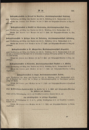 Post- und Telegraphen-Verordnungsblatt für das Verwaltungsgebiet des K.-K. Handelsministeriums 18880326 Seite: 3