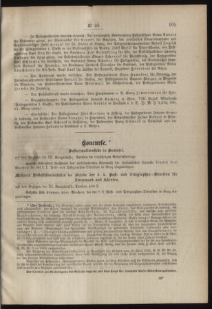 Post- und Telegraphen-Verordnungsblatt für das Verwaltungsgebiet des K.-K. Handelsministeriums 18880328 Seite: 3