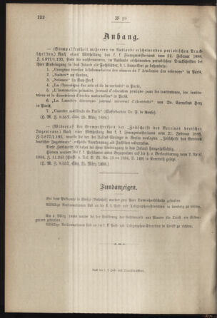 Post- und Telegraphen-Verordnungsblatt für das Verwaltungsgebiet des K.-K. Handelsministeriums 18880410 Seite: 4