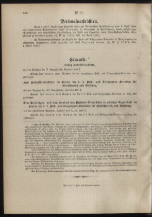 Post- und Telegraphen-Verordnungsblatt für das Verwaltungsgebiet des K.-K. Handelsministeriums 18880420 Seite: 4