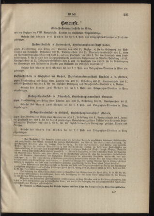 Post- und Telegraphen-Verordnungsblatt für das Verwaltungsgebiet des K.-K. Handelsministeriums 18880623 Seite: 3