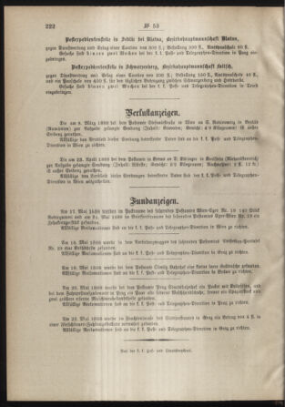 Post- und Telegraphen-Verordnungsblatt für das Verwaltungsgebiet des K.-K. Handelsministeriums 18880623 Seite: 4