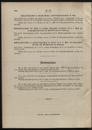 Post- und Telegraphen-Verordnungsblatt für das Verwaltungsgebiet des K.-K. Handelsministeriums 18880630 Seite: 4