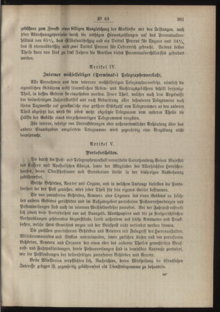 Post- und Telegraphen-Verordnungsblatt für das Verwaltungsgebiet des K.-K. Handelsministeriums 18880722 Seite: 3