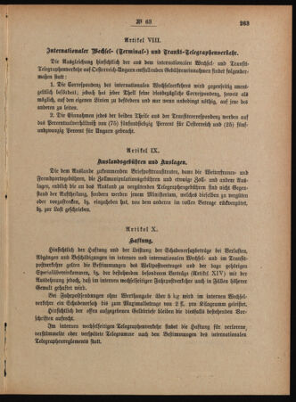 Post- und Telegraphen-Verordnungsblatt für das Verwaltungsgebiet des K.-K. Handelsministeriums 18880722 Seite: 5