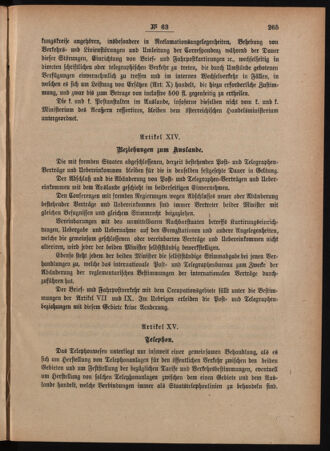 Post- und Telegraphen-Verordnungsblatt für das Verwaltungsgebiet des K.-K. Handelsministeriums 18880722 Seite: 7