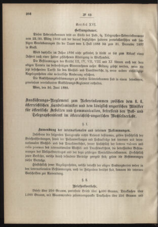 Post- und Telegraphen-Verordnungsblatt für das Verwaltungsgebiet des K.-K. Handelsministeriums 18880722 Seite: 8