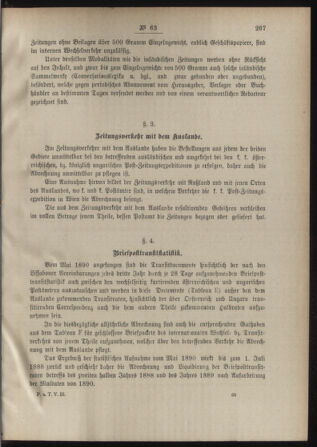 Post- und Telegraphen-Verordnungsblatt für das Verwaltungsgebiet des K.-K. Handelsministeriums 18880722 Seite: 9