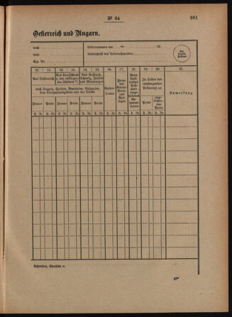 Post- und Telegraphen-Verordnungsblatt für das Verwaltungsgebiet des K.-K. Handelsministeriums 18880723 Seite: 11