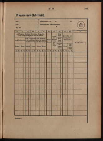 Post- und Telegraphen-Verordnungsblatt für das Verwaltungsgebiet des K.-K. Handelsministeriums 18880723 Seite: 13