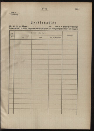 Post- und Telegraphen-Verordnungsblatt für das Verwaltungsgebiet des K.-K. Handelsministeriums 18880723 Seite: 15