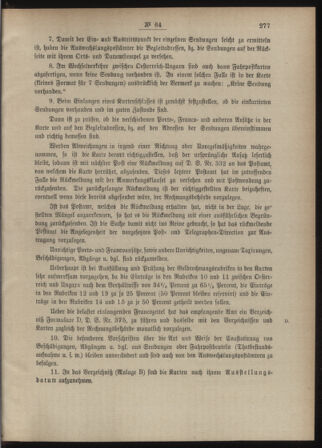 Post- und Telegraphen-Verordnungsblatt für das Verwaltungsgebiet des K.-K. Handelsministeriums 18880723 Seite: 7