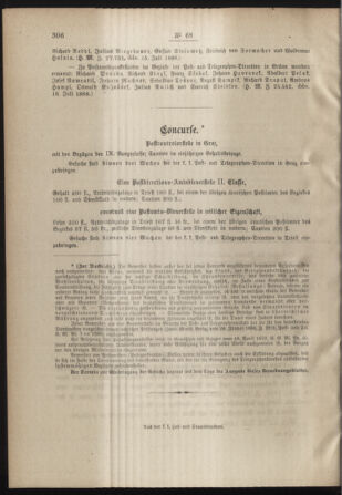 Post- und Telegraphen-Verordnungsblatt für das Verwaltungsgebiet des K.-K. Handelsministeriums 18880730 Seite: 4